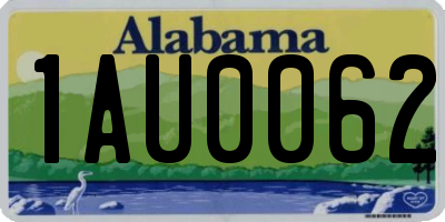 AL license plate 1AU0062
