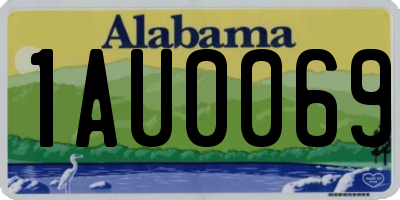 AL license plate 1AU0069
