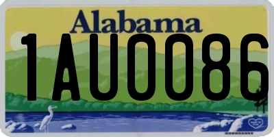 AL license plate 1AU0086