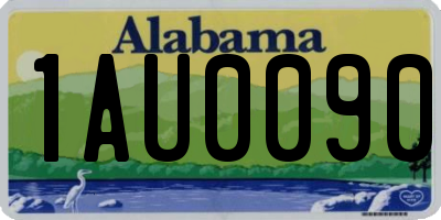 AL license plate 1AU0090