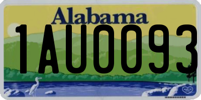 AL license plate 1AU0093