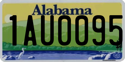AL license plate 1AU0095