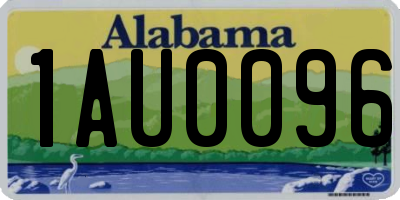 AL license plate 1AU0096