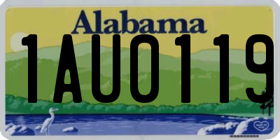 AL license plate 1AU0119