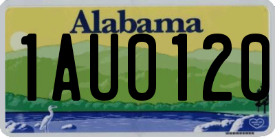 AL license plate 1AU0120