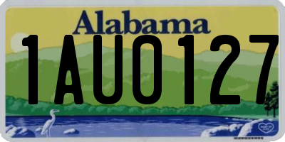 AL license plate 1AU0127