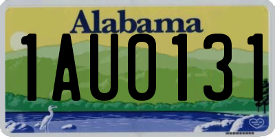 AL license plate 1AU0131
