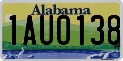 AL license plate 1AU0138