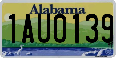 AL license plate 1AU0139