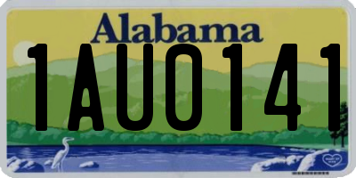 AL license plate 1AU0141