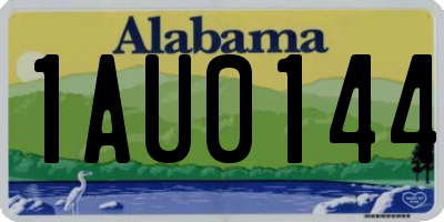 AL license plate 1AU0144