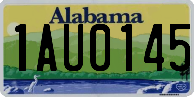 AL license plate 1AU0145
