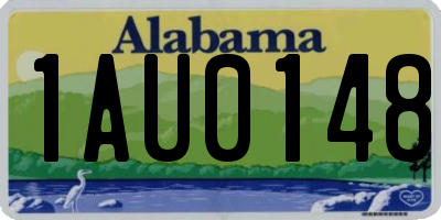 AL license plate 1AU0148
