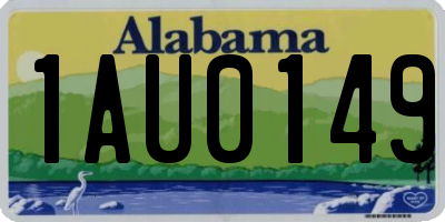 AL license plate 1AU0149