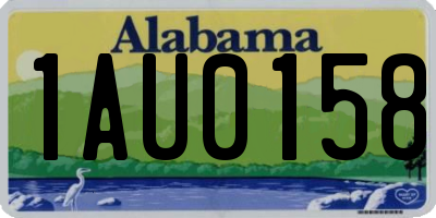 AL license plate 1AU0158