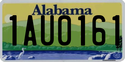 AL license plate 1AU0161