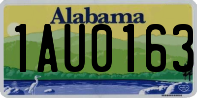 AL license plate 1AU0163