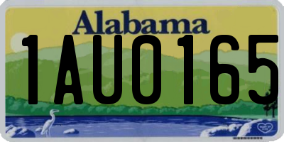 AL license plate 1AU0165