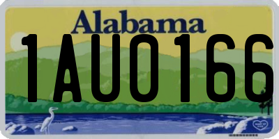 AL license plate 1AU0166