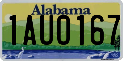 AL license plate 1AU0167