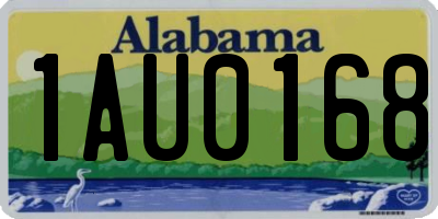 AL license plate 1AU0168