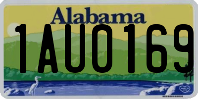 AL license plate 1AU0169