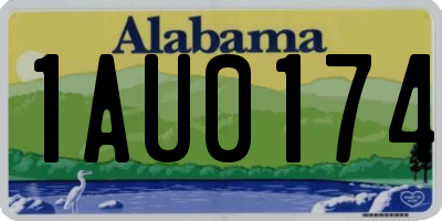 AL license plate 1AU0174
