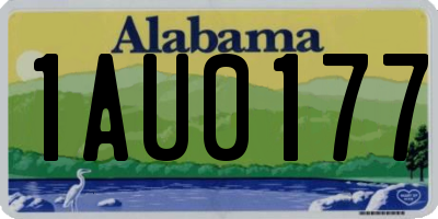 AL license plate 1AU0177