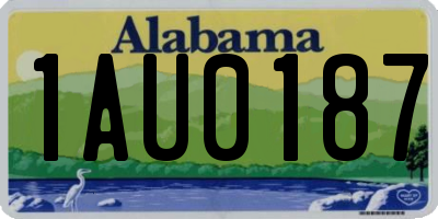 AL license plate 1AU0187