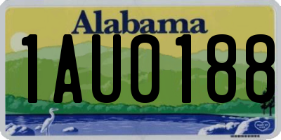 AL license plate 1AU0188