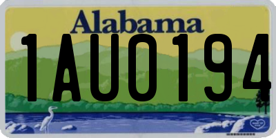 AL license plate 1AU0194