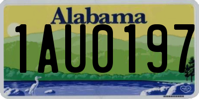 AL license plate 1AU0197