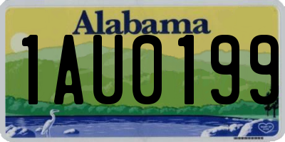 AL license plate 1AU0199