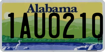 AL license plate 1AU0210