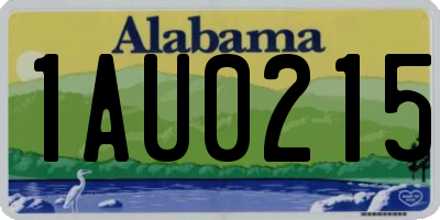 AL license plate 1AU0215