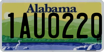 AL license plate 1AU0220