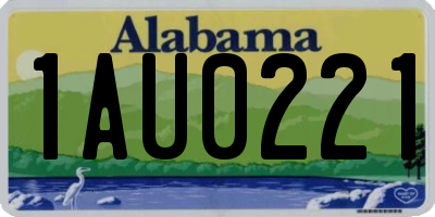AL license plate 1AU0221