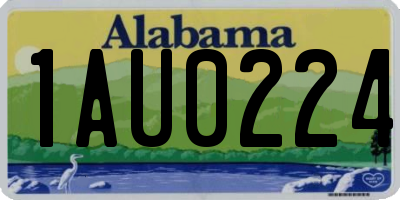 AL license plate 1AU0224