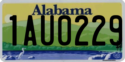AL license plate 1AU0229