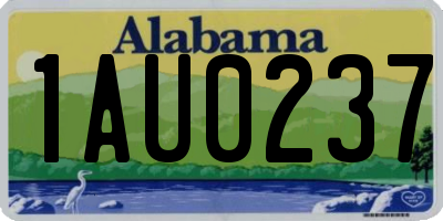 AL license plate 1AU0237