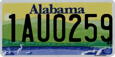 AL license plate 1AU0259