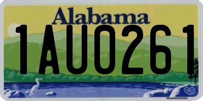 AL license plate 1AU0261