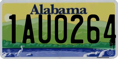 AL license plate 1AU0264