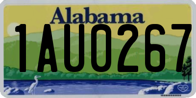AL license plate 1AU0267