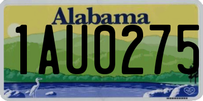 AL license plate 1AU0275