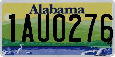 AL license plate 1AU0276