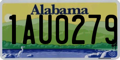 AL license plate 1AU0279