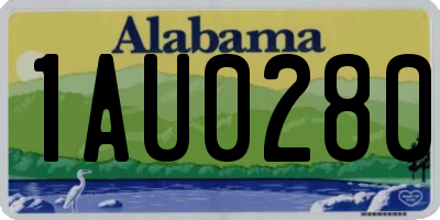 AL license plate 1AU0280