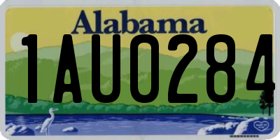 AL license plate 1AU0284