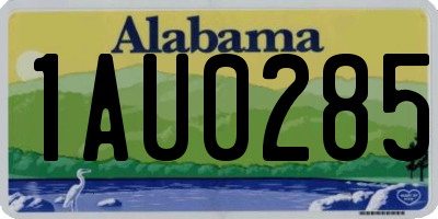 AL license plate 1AU0285